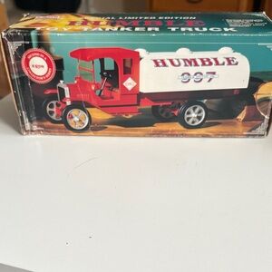 Tanker Truck Toy - Red and White